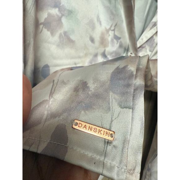 Danskin Women's Floral Satin Pajamas Set Size L - Picture 8 of 12